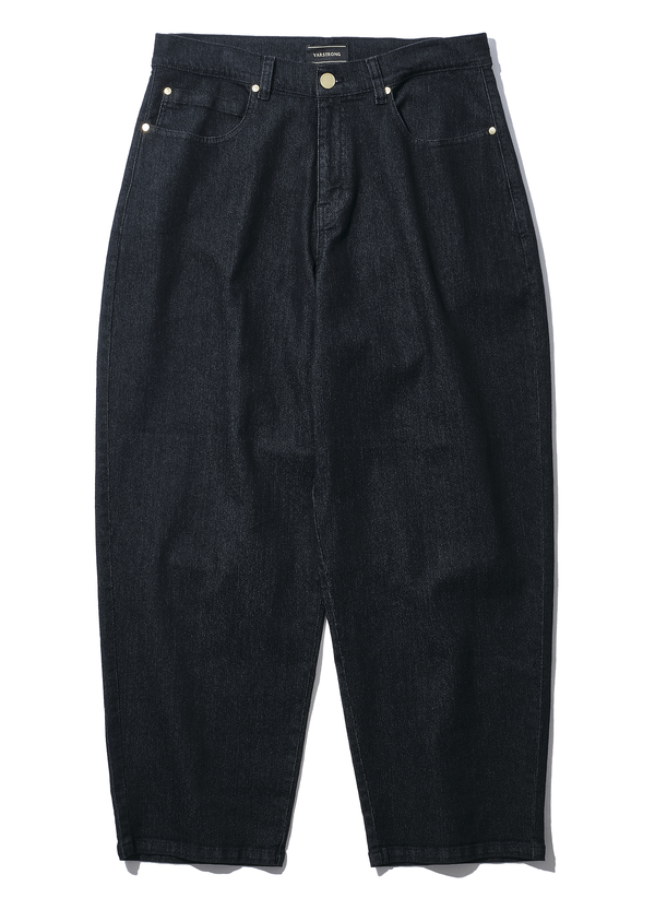 Denim Pants / Black One-Wash Denim