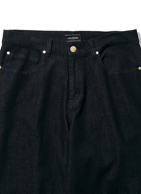 Denim Pants / Black One-Wash Denim