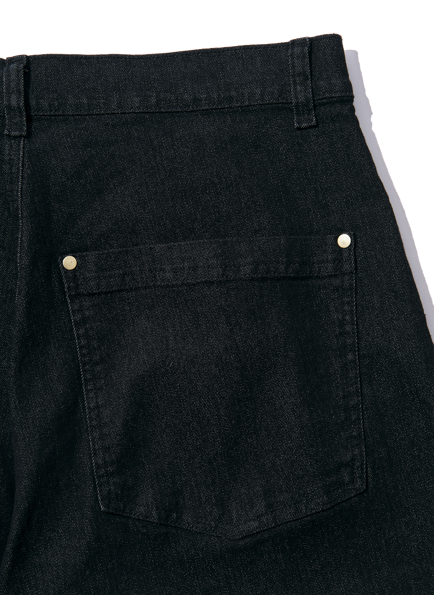 Denim Pants / Black One-Wash Denim
