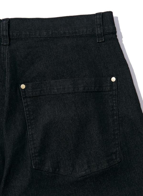 Denim Pants / Black One-Wash Denim