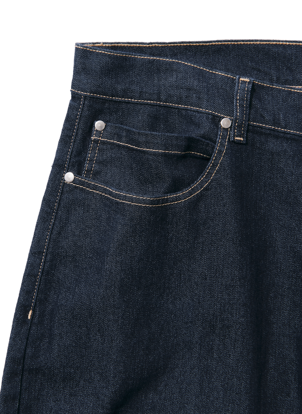 Denim Pants / Indigo One-Wash Denim