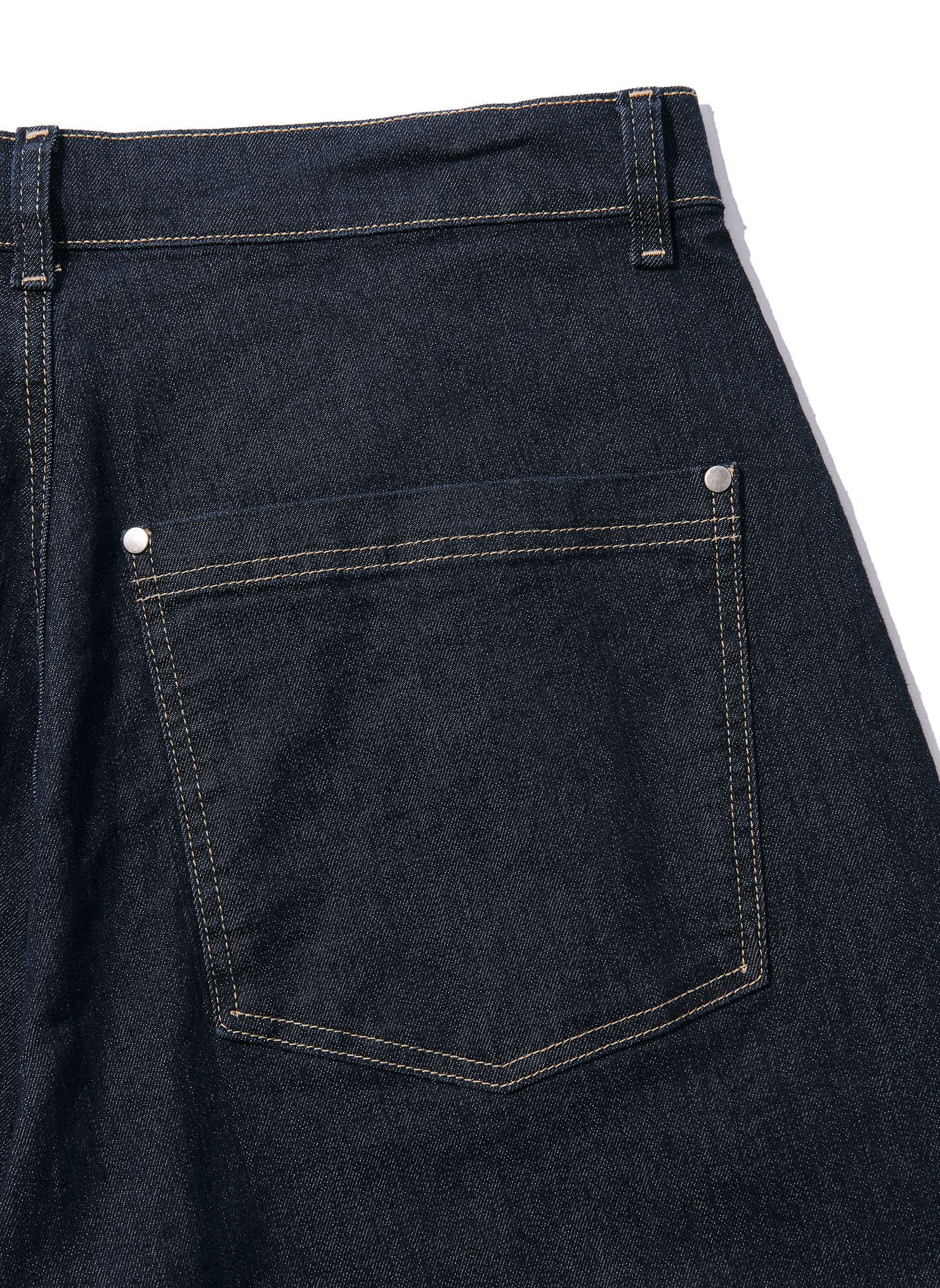 Denim Pants / Indigo One-Wash Denim