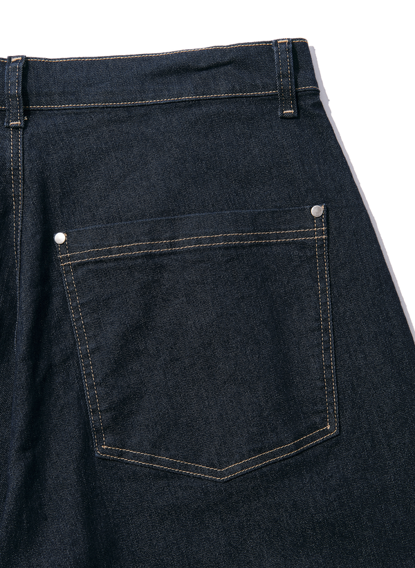 Denim Pants / Indigo One-Wash Denim